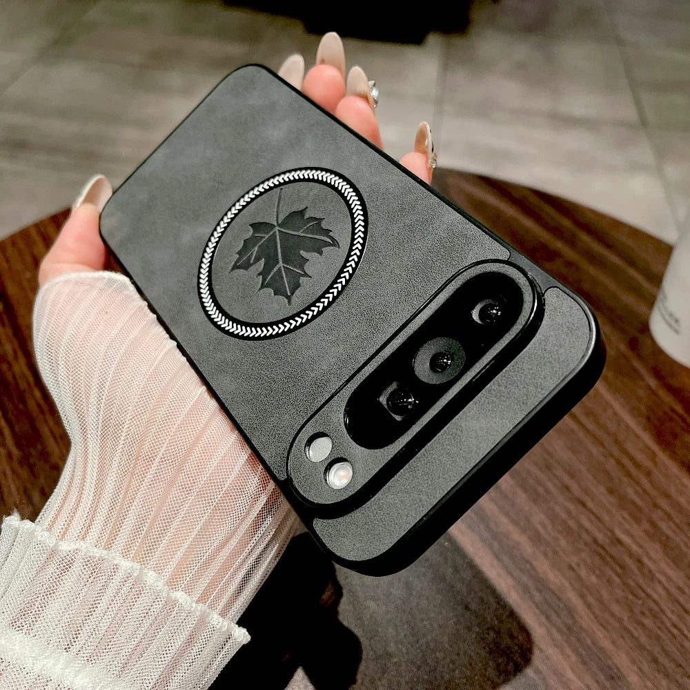 Luxury faux leather case for Pixel 9 or 8 Pro XL