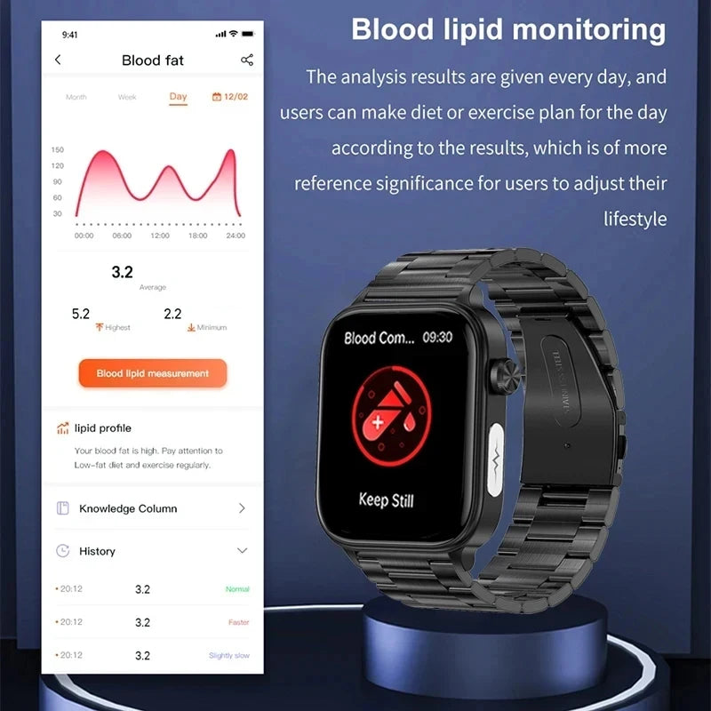 Intelligente Gesundheits-Smartwatch mit Blutdiagnose