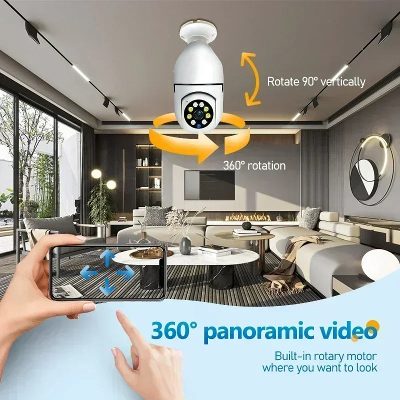 8MP E27 WLAN Kamera mit 10X Zoom & Menschen-Tracking