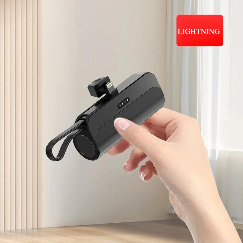Kompakte 10000mAh Mini-Powerbank mit Schnellladung