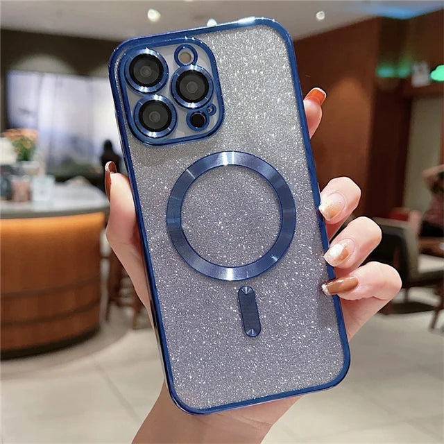 Luxus Flash Glitter Magsafe Hülle für iPhone 17 Air