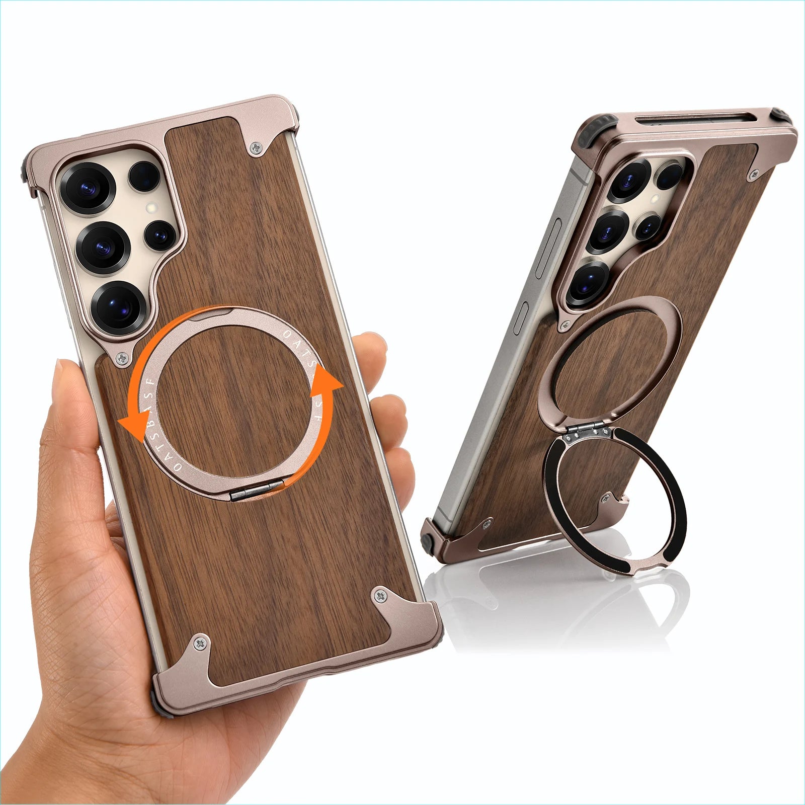 Solid wood phone case for Galaxy S25 S24 Ultra