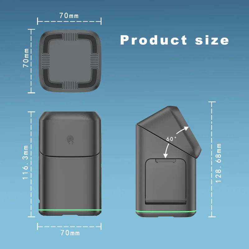 3-in-1 Drehbares MagSafe Ladegerät iPhone iWatch AirPods