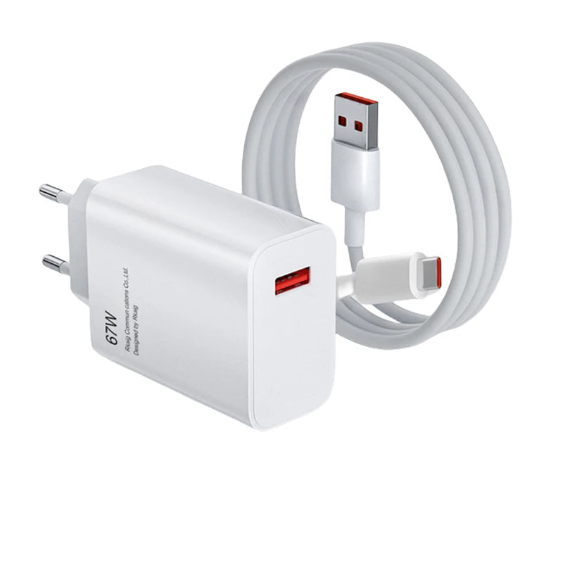 67W Fast Charger USB-A to USB-C