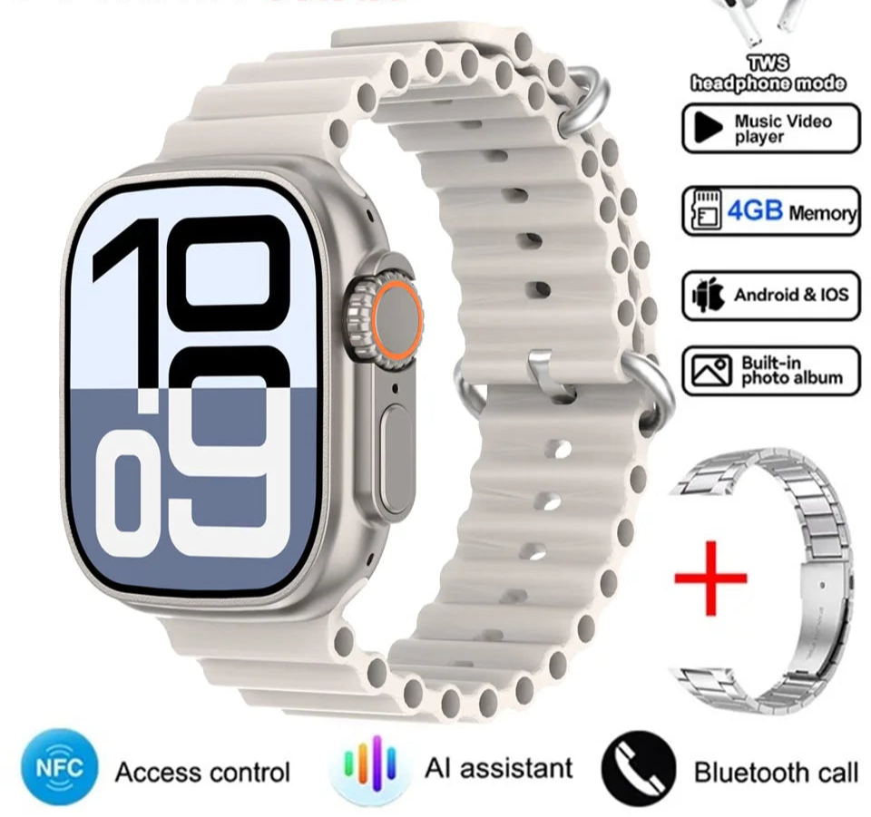 Smartwatch 2025 mit GPS NFC Bluetooth HD-Anrufen