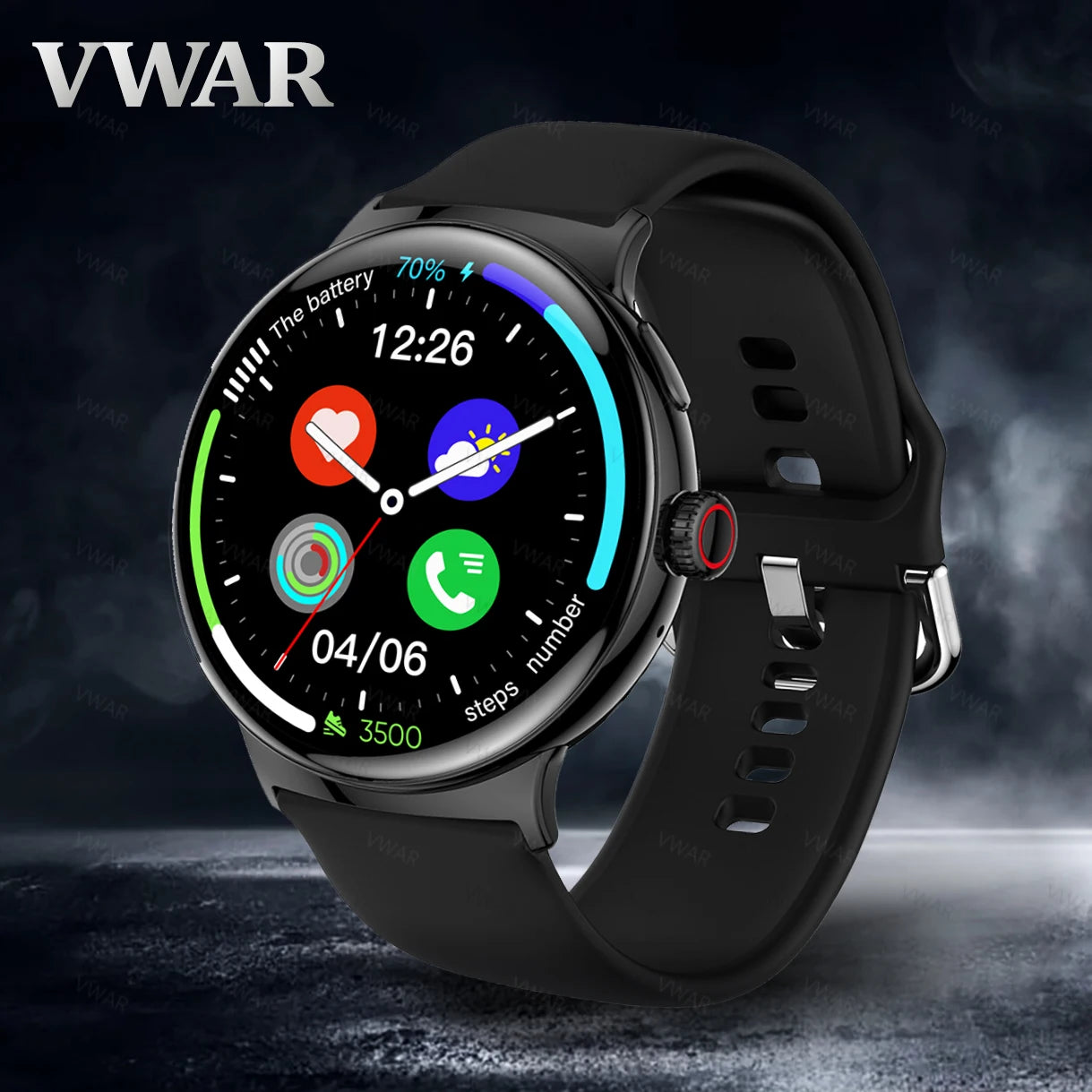 Moderne Smartwatch 1,43" AMOLED Bluetooth Anruf Musik