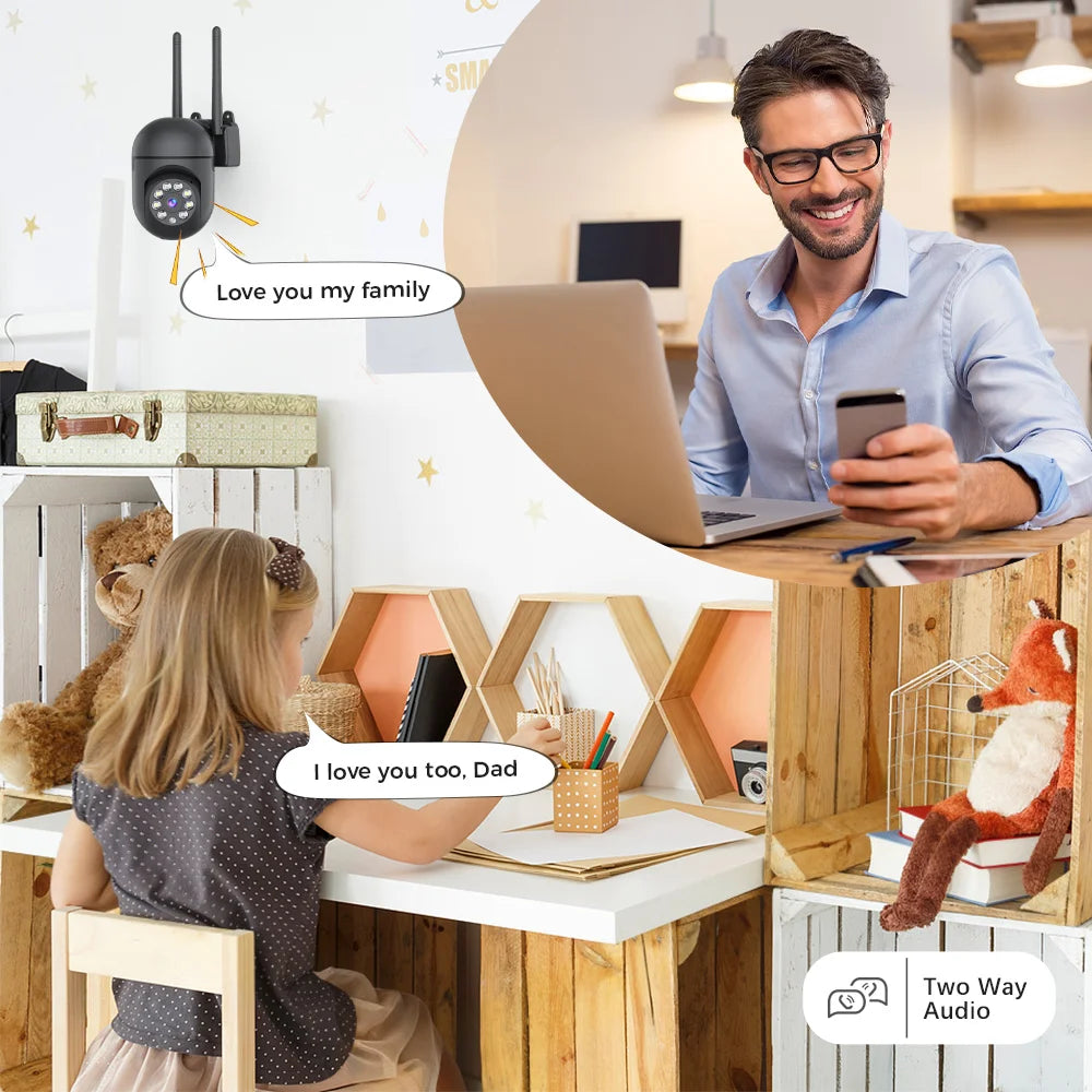 3MP WLAN Außenkamera mit Bewegungserkennung und Audio