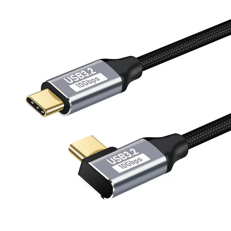 100W USB-C PD Schnellladekabel 90°