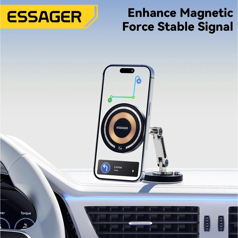 Magnetic 15W Car Charger Holder for iPhone