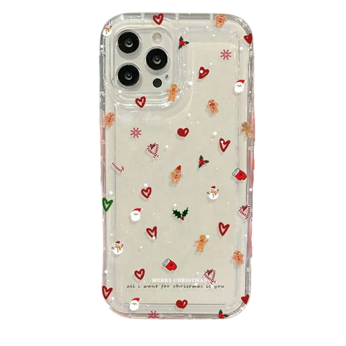 Schneeflocken Weihnachtsbaum Hülle für iPhone 17