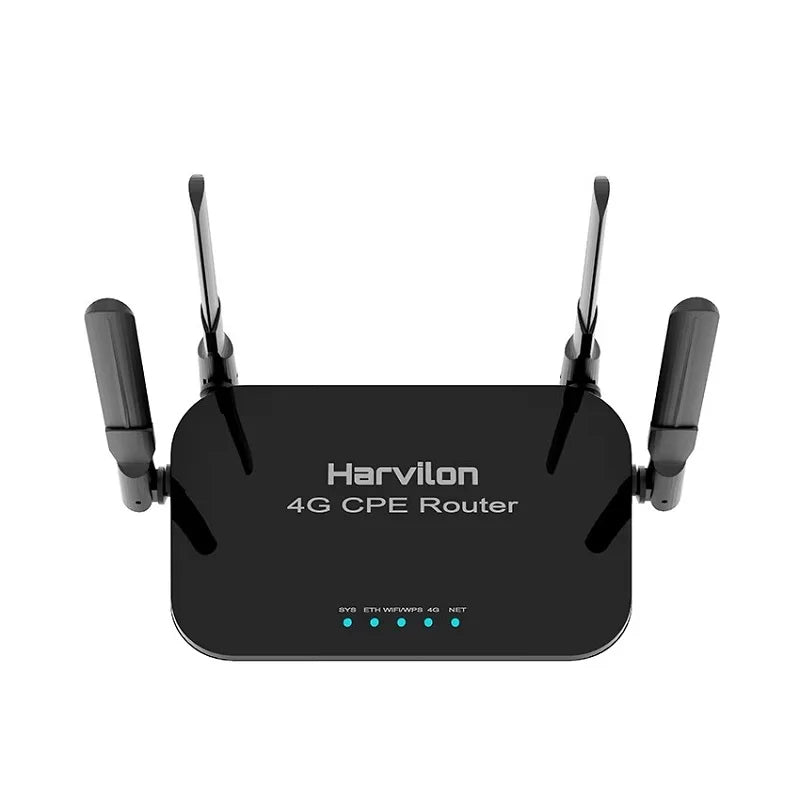 4G LTE WLAN Router mit SIM-Karte und Antennen