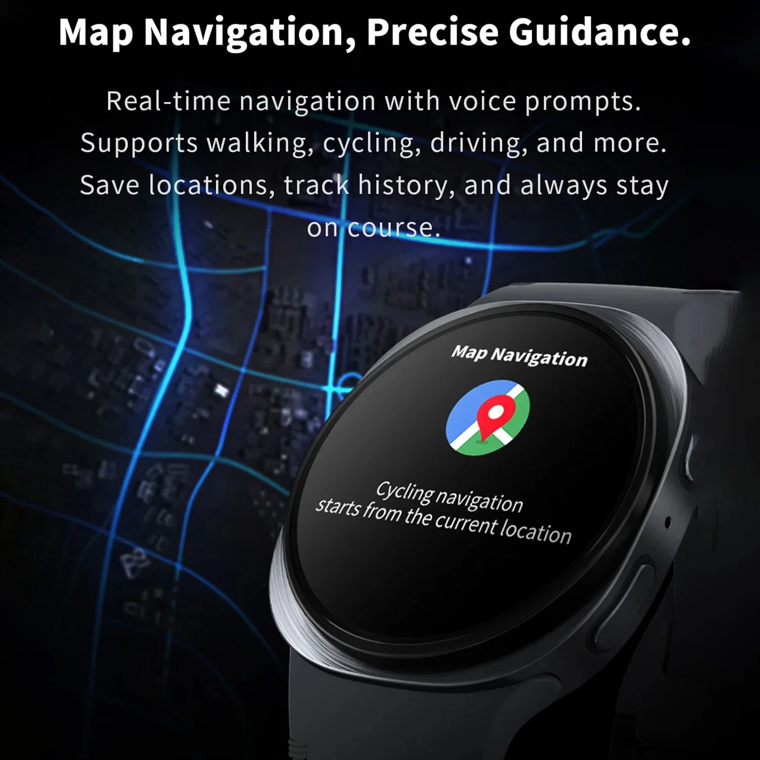 Neue Smartwatch 8 GPS Fitness Herzfrequenz AMOLED 2025