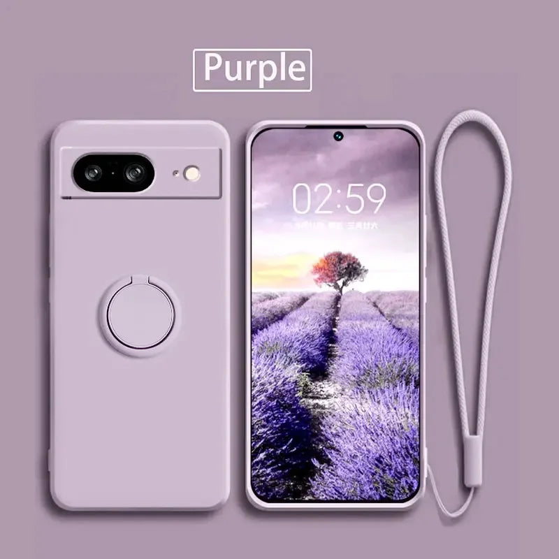 Pixel 8 9 Ringhalter Silikon Hülle