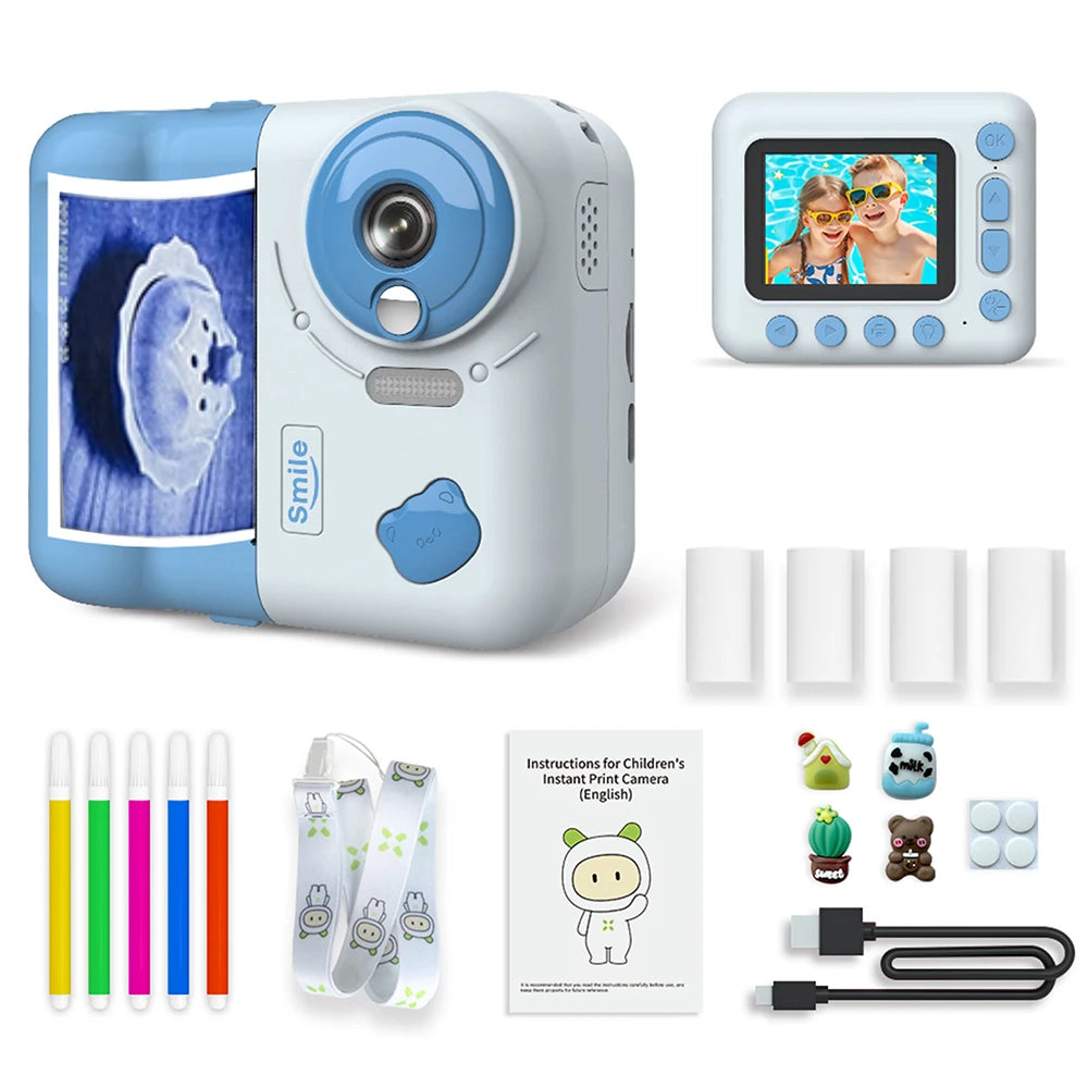 Kinderkamera Sofortbild Digitalkamera 1080P 32GB