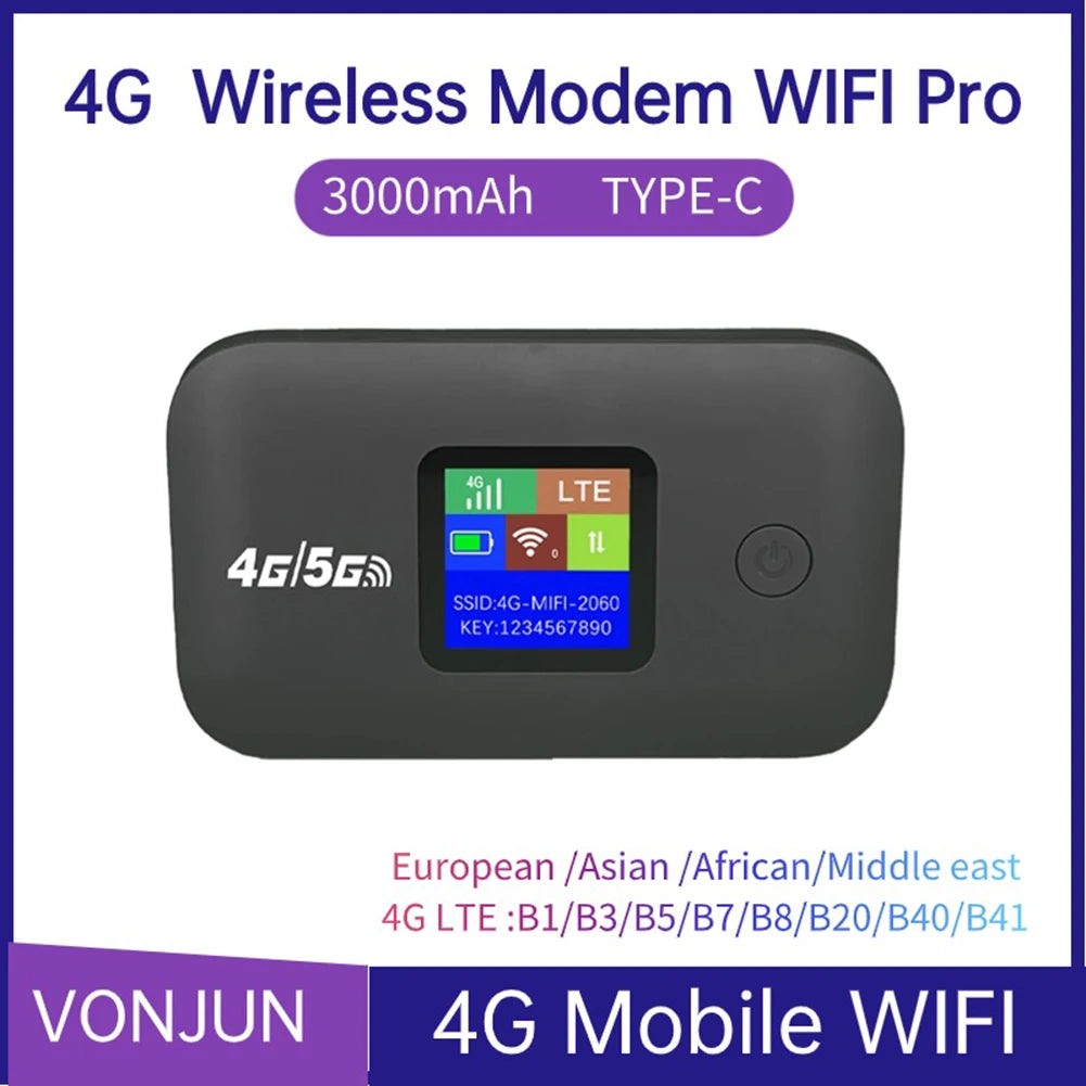 Mobiler 4G LTE WLAN-Router mit SIM