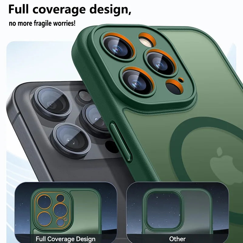 Mattierte Magnethülle iPhone 16–11 Pro