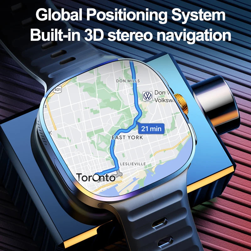 5G Smartwatch 2,4" AMOLED GPS Kamera 128GB Akku