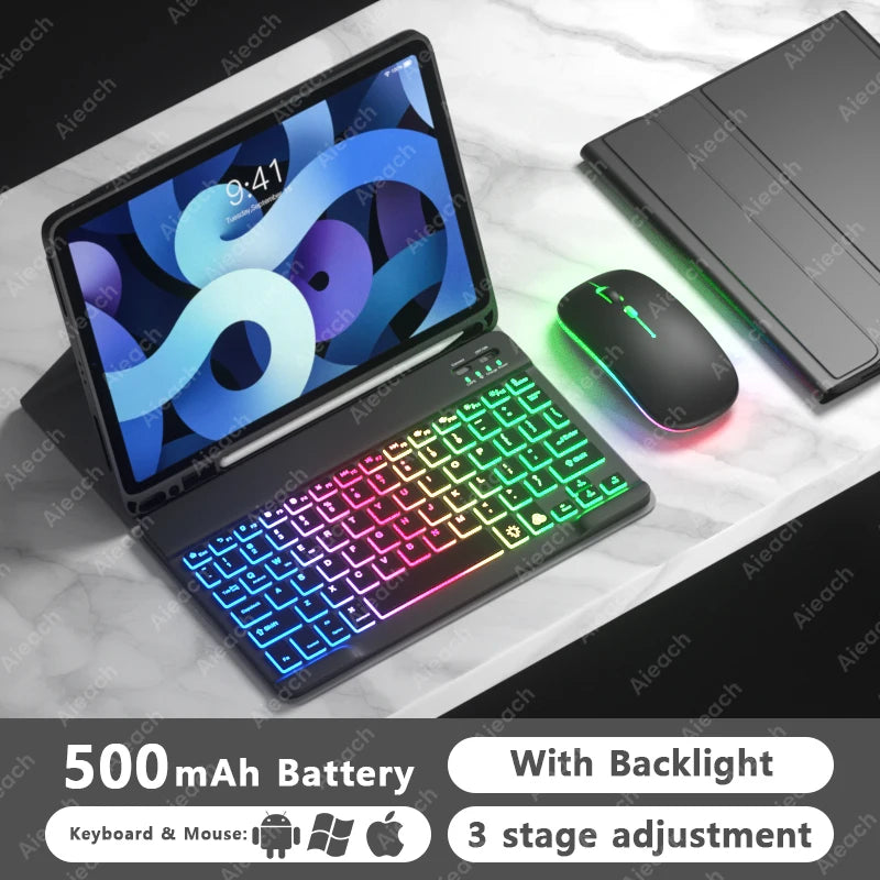 AIEACH iPad Tastatur-Hülle