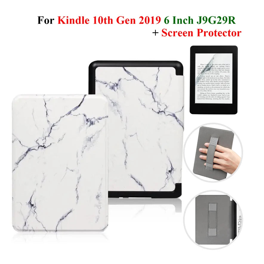 Étui + protection d'écran pour Kindle 10e génération 6 pouces