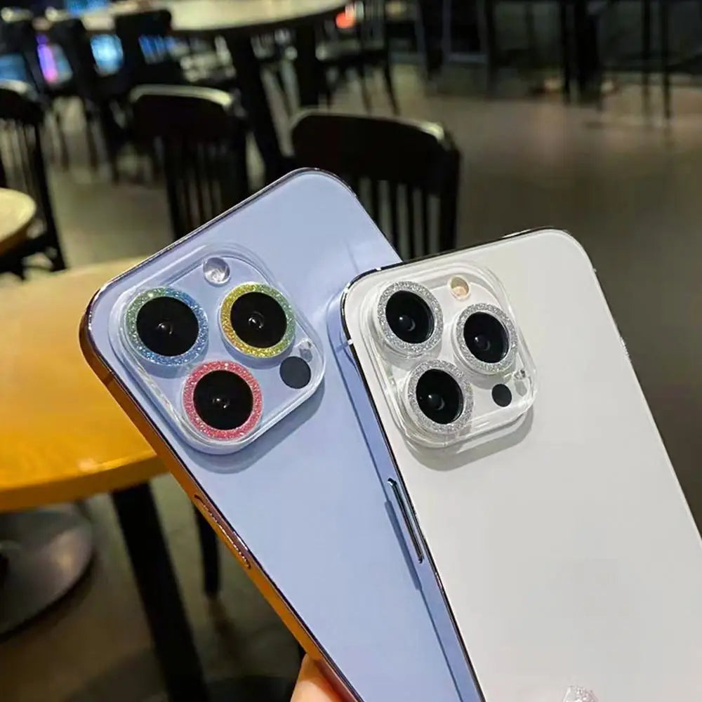 Glitzer Kamera Schutzglas iPhone