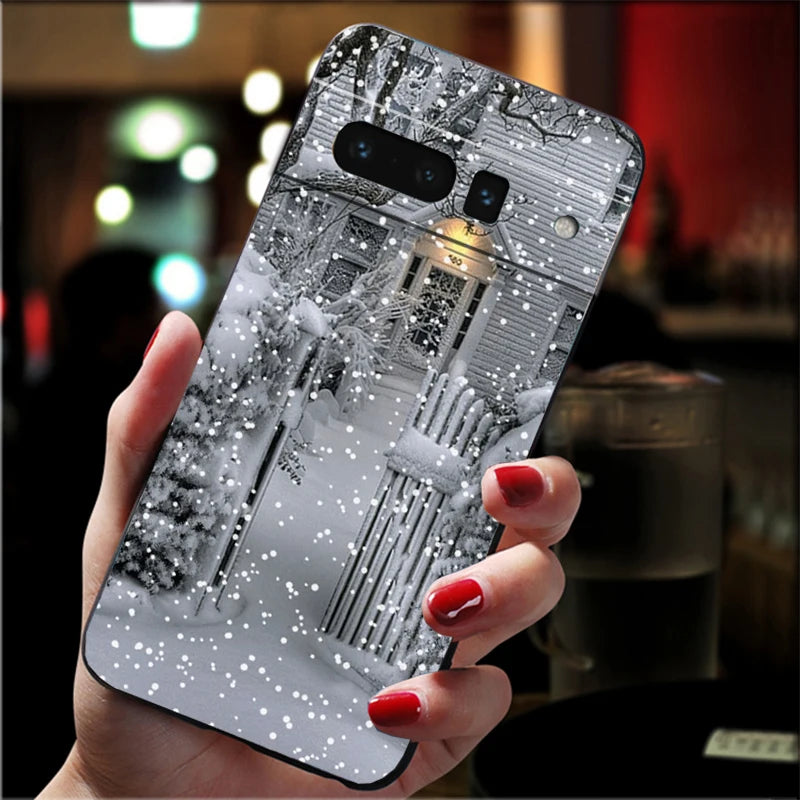 Winter TPU Hülle für Google Pixel 8 9 und 10 Schutz und Design