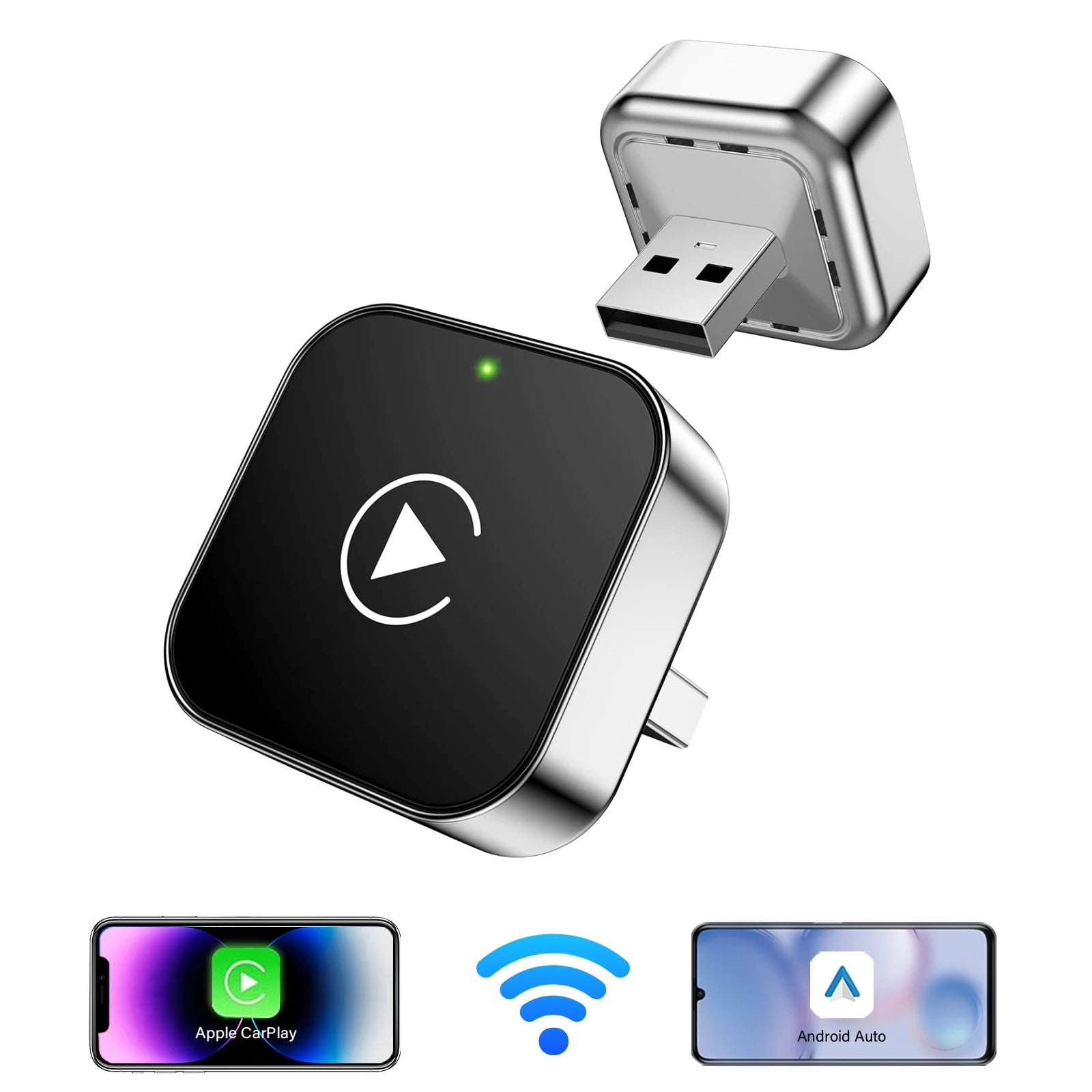 Pionray 2in1 Wireless CarPlay Adapter