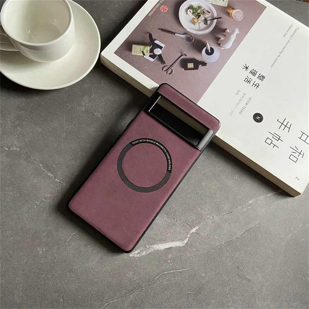 Luxuriöse Leder-Magsafe-Hülle für Pixel