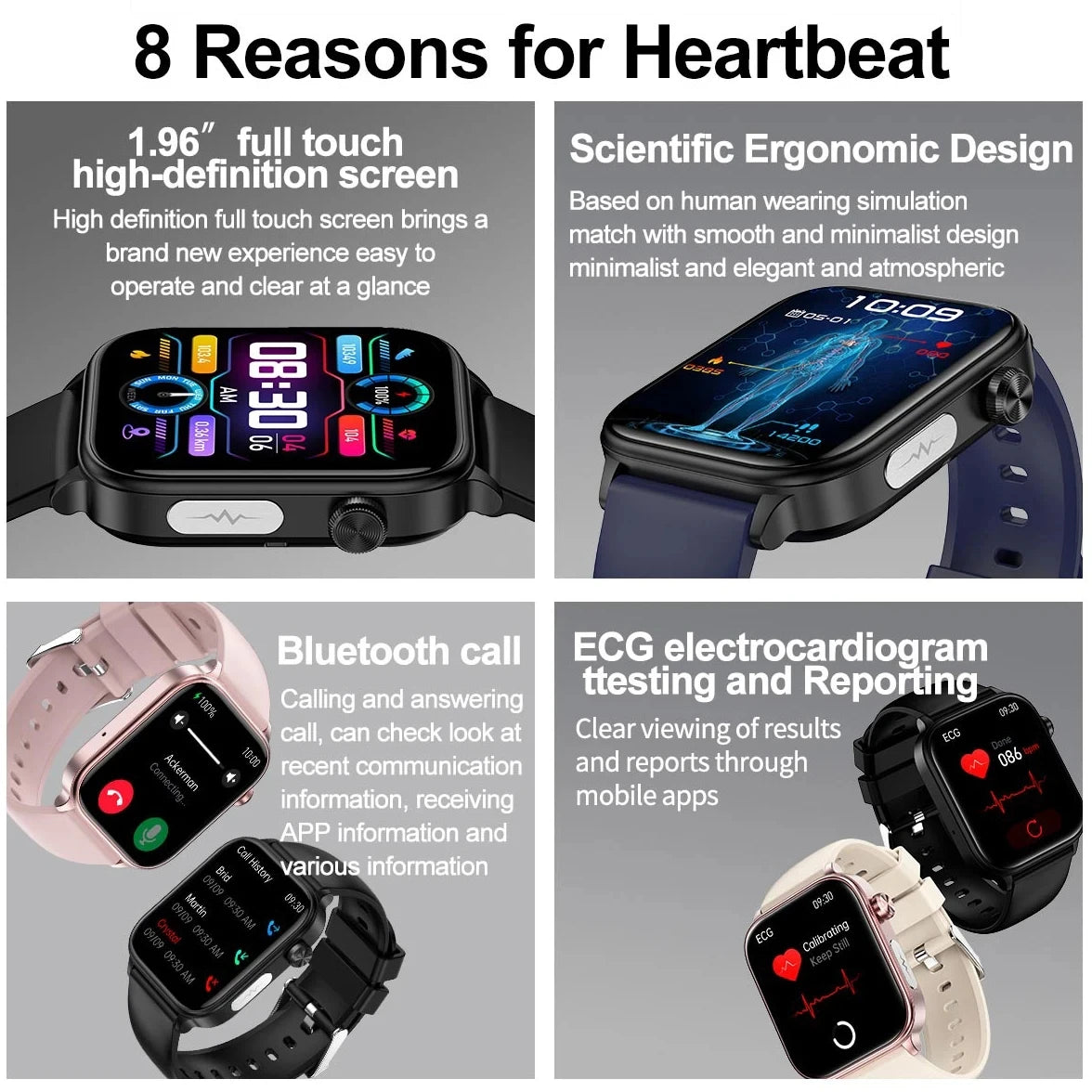 Intelligente Gesundheits-Smartwatch mit Blutdiagnose