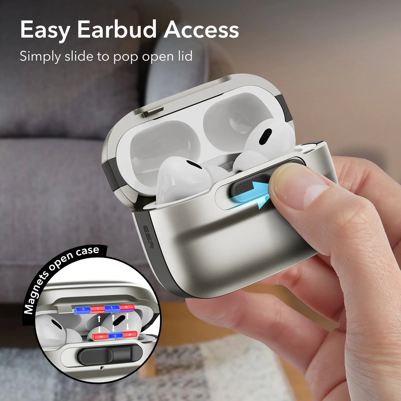 Silicone MagSafe Case for AirPods Pro & AirPods 4
