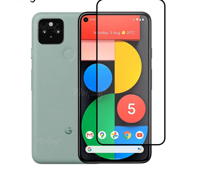 Full Coverage Glass Screen Protector for Google Pixel