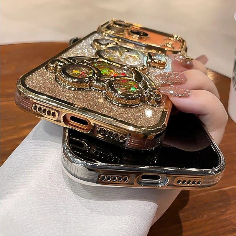 Niedliche Quicksand Bären Hülle für iPhone 17