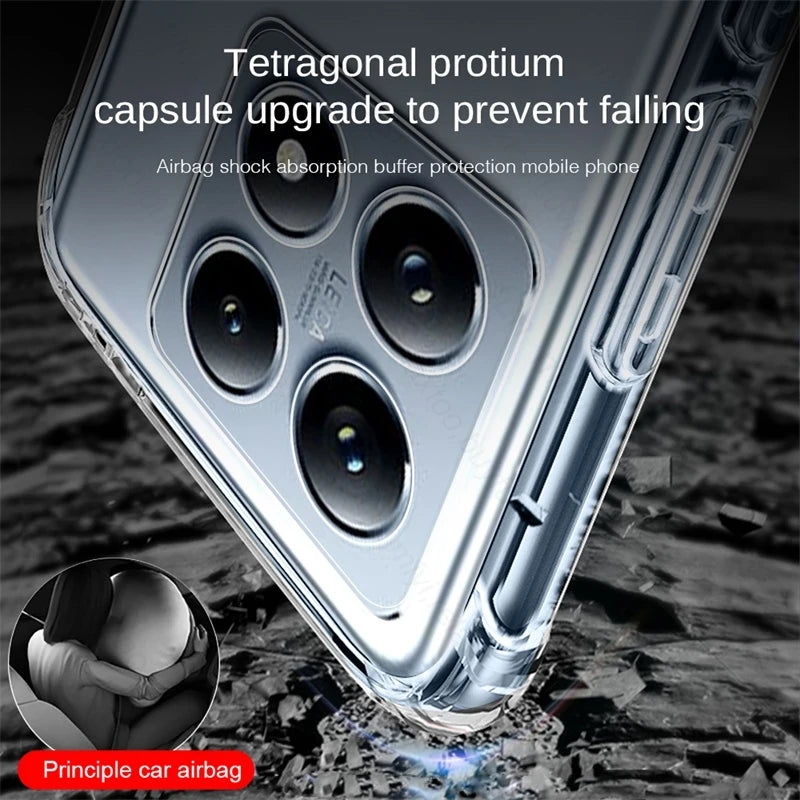 Coque transparente en TPU pour Xiaomi 14T Pro 5G (2024)