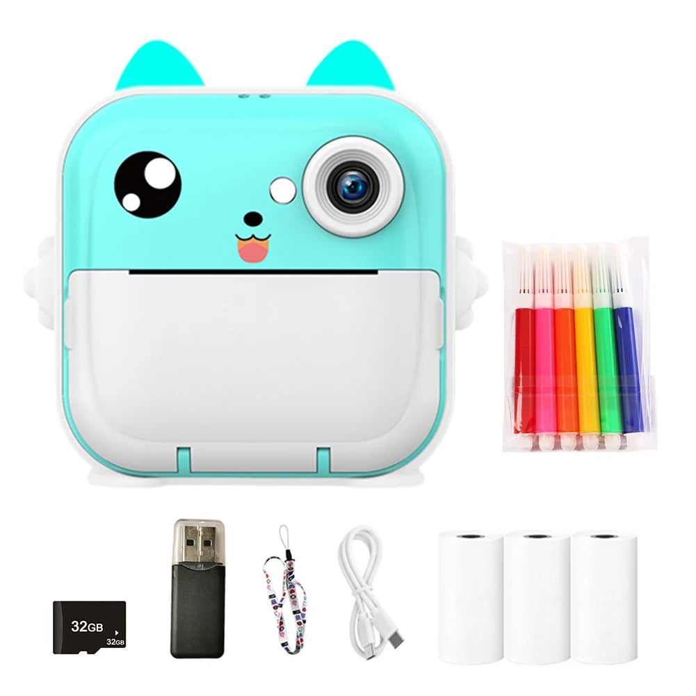 Tragbarer Mini Thermodrucker Bluetooth 200dpi USB