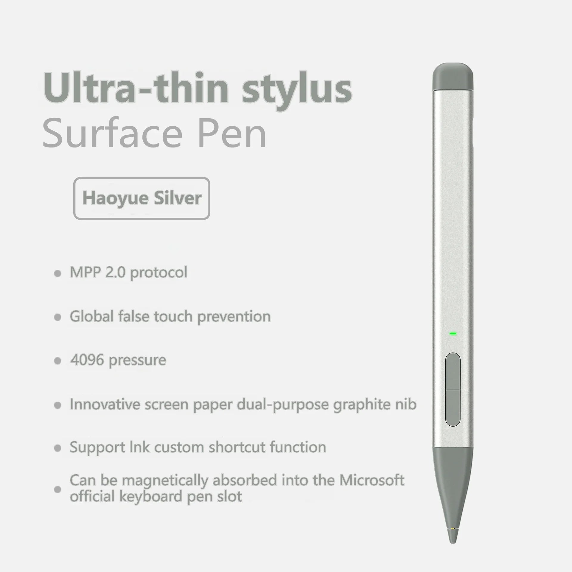 Bluetooth Tastatur mit Stiftschlitz für Surface Pro