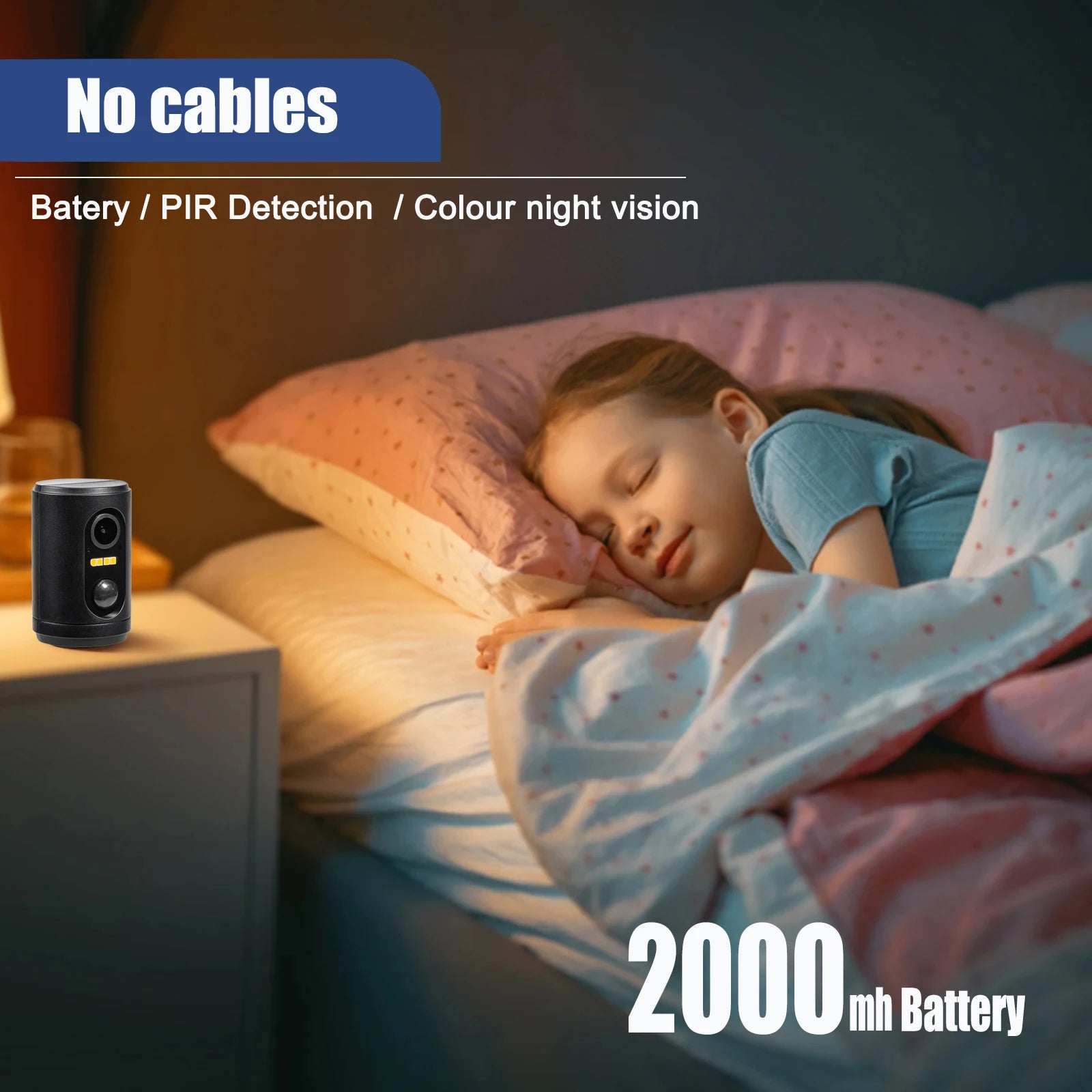 Mini WLAN IP Kamera mit Solar & Nachtsicht 2024