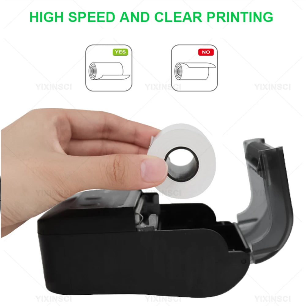 Mobiler Thermodrucker 58mm Bluetooth für Belege