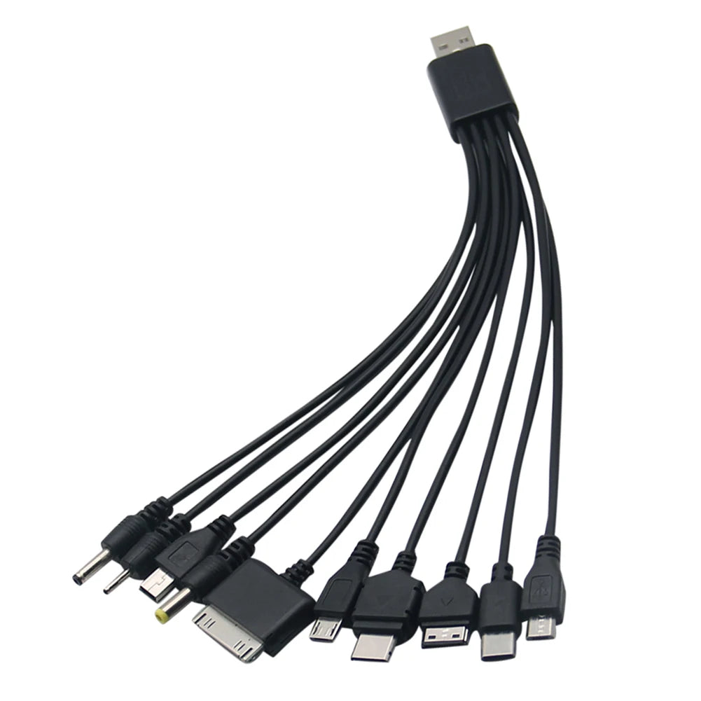 10-in-1 Multi-USB-Ladekabel für Handy & Tablet