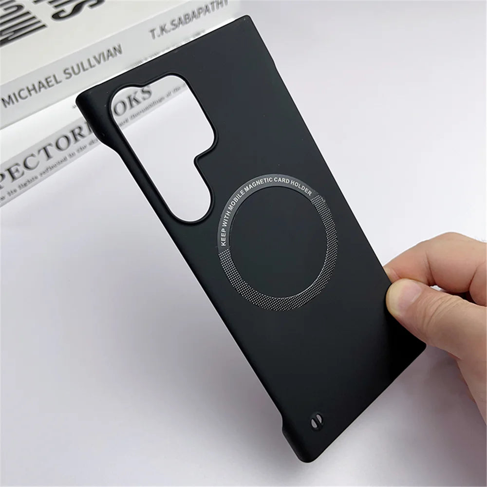 Luxurious thin magnetic case for Samsung