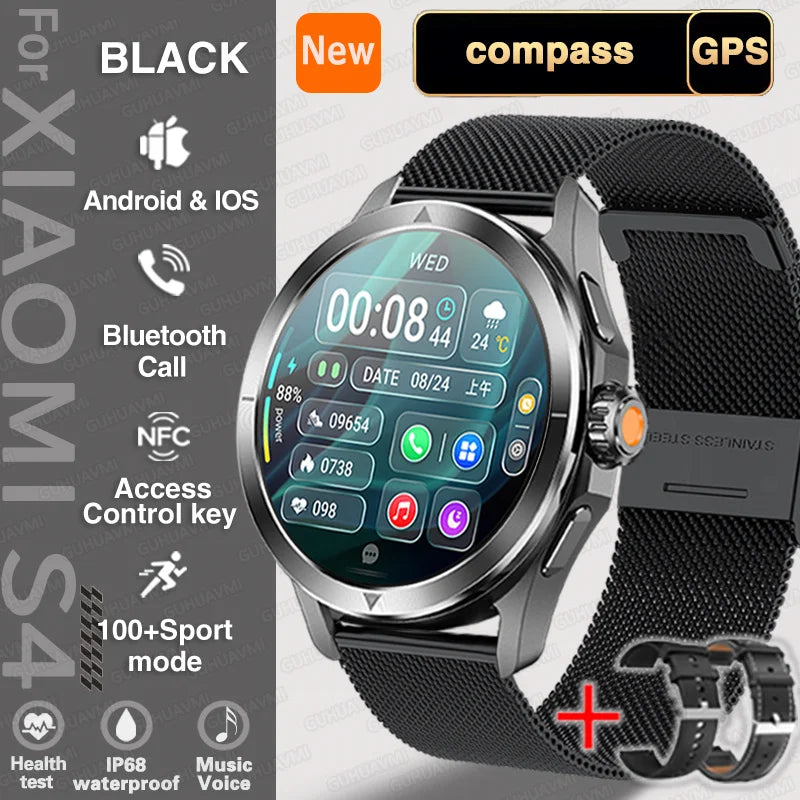 S4 Ultra Smartwatch mit GPS & AMOLED Display
