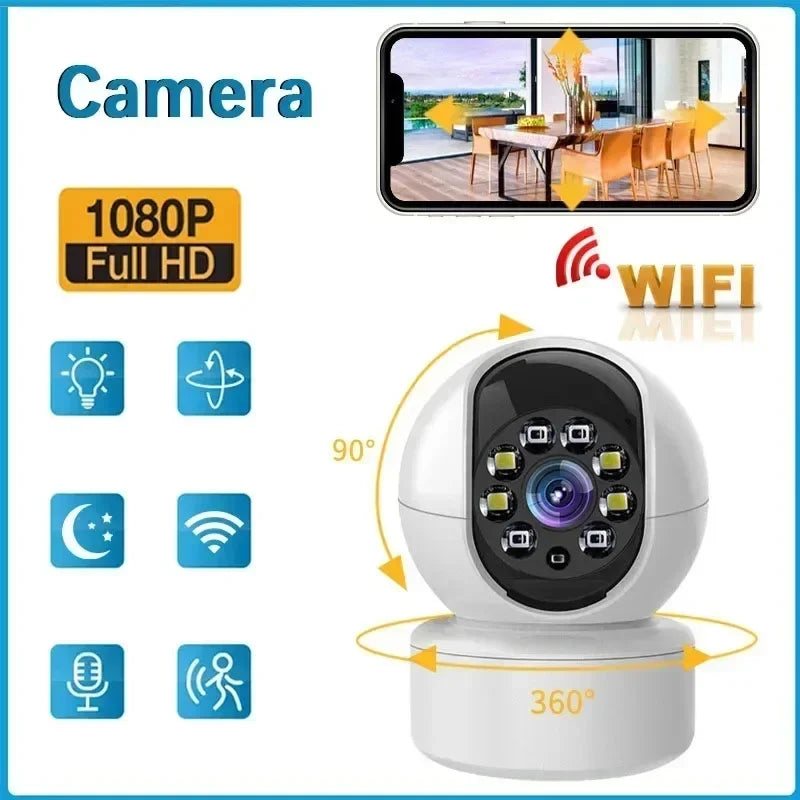 4K WiFi Kamera mit AI, Drehbar & Nachtsicht