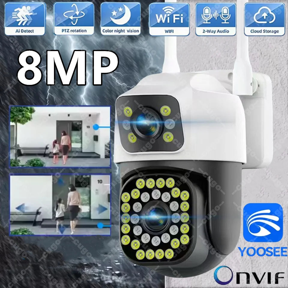 4K 8MP WLAN Überwachungskamera mit Auto-Tracking