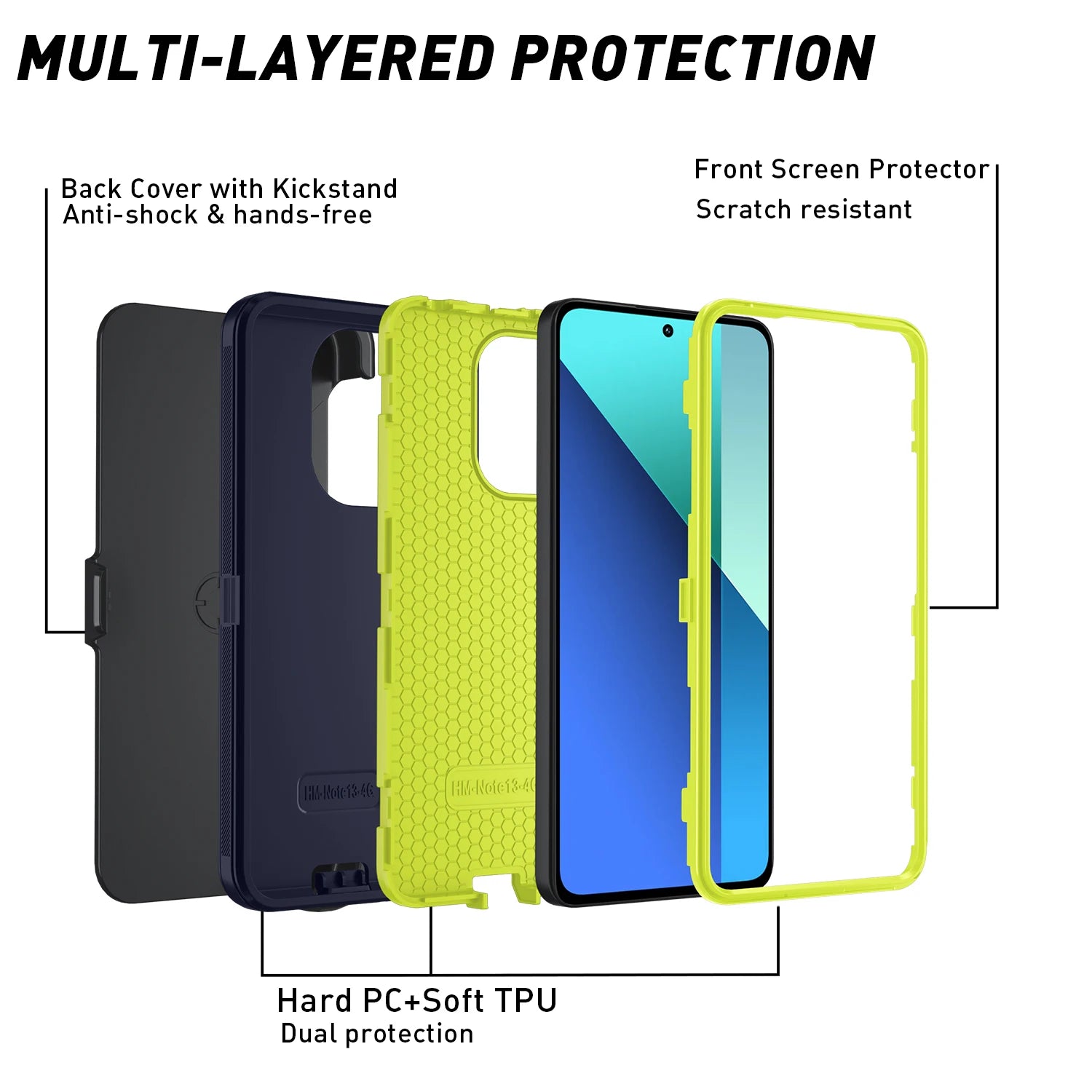 Stoßfeste Hülle für Poco & Redmi