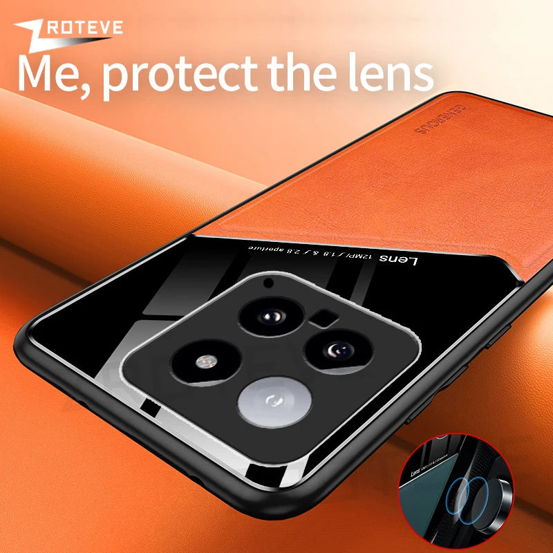 Xiaomi 14 PU Leder Hülle Magnetisch