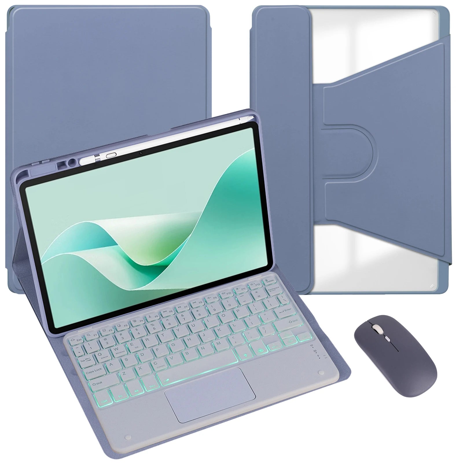 360° Drehbare Hülle mit Tastatur iPad Air Pro