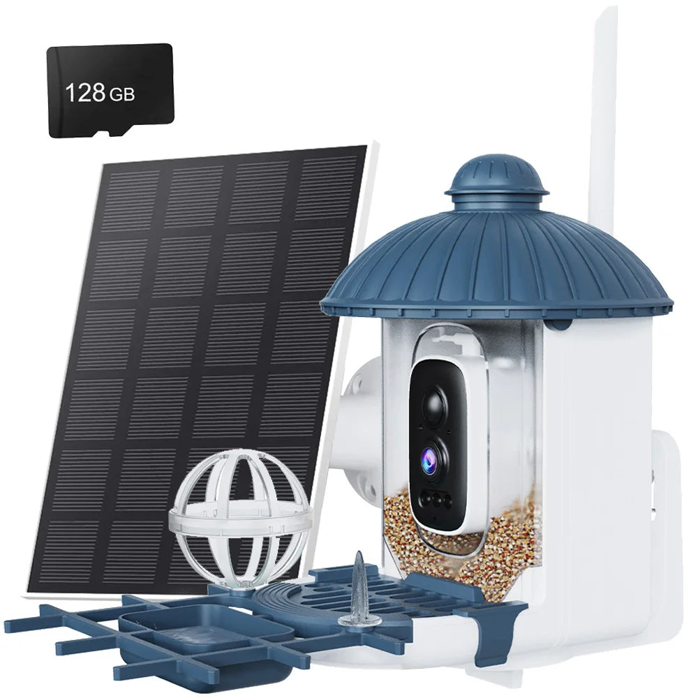 Solar WLAN Vogelhauskamera mit 4MP HD Nachtsicht