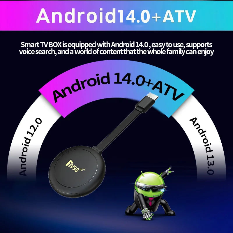 TV98 X8 Smart TV Stick 8K 4K Android 14