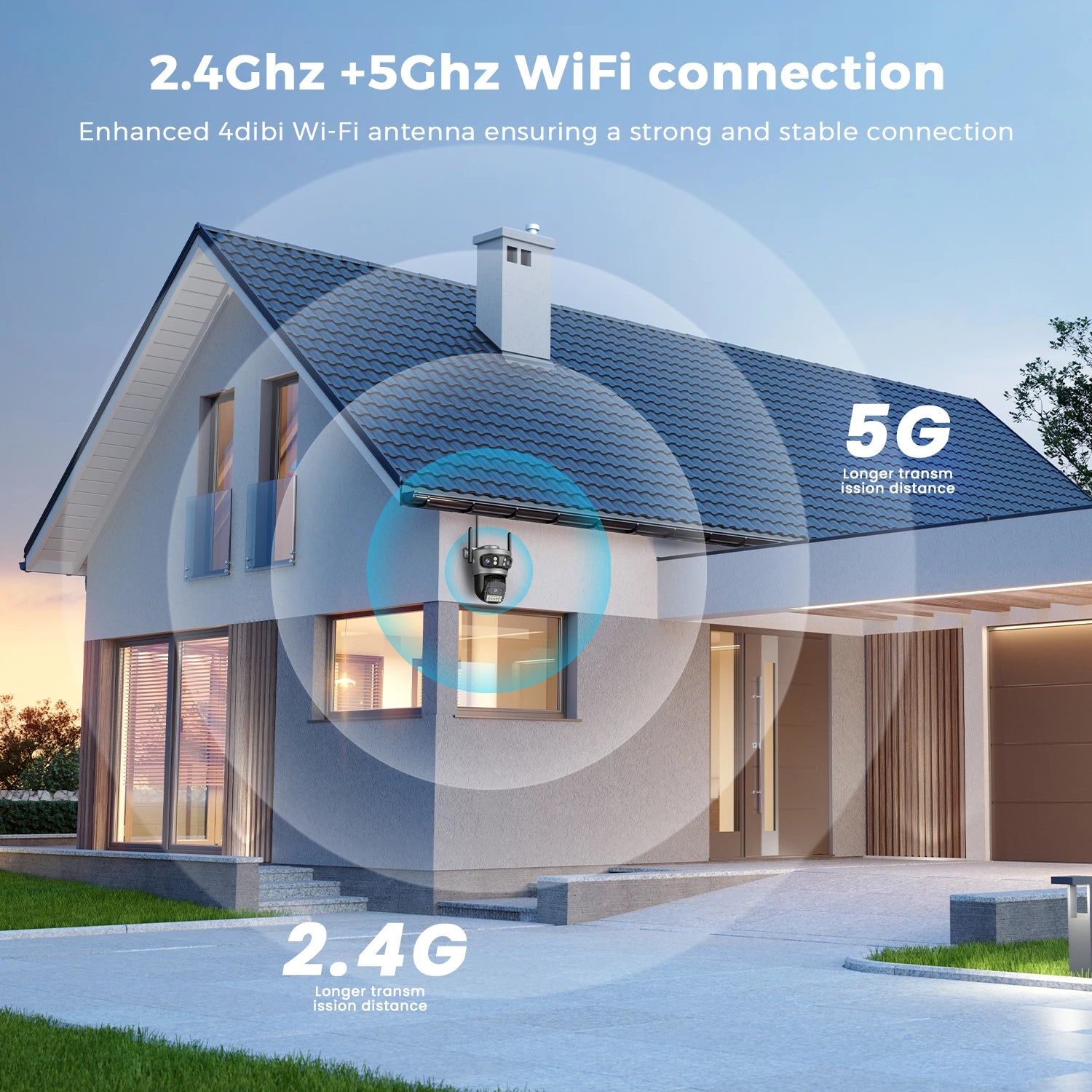 15MP WLAN PTZ Außenkamera mit Auto-Tracking & Zoom