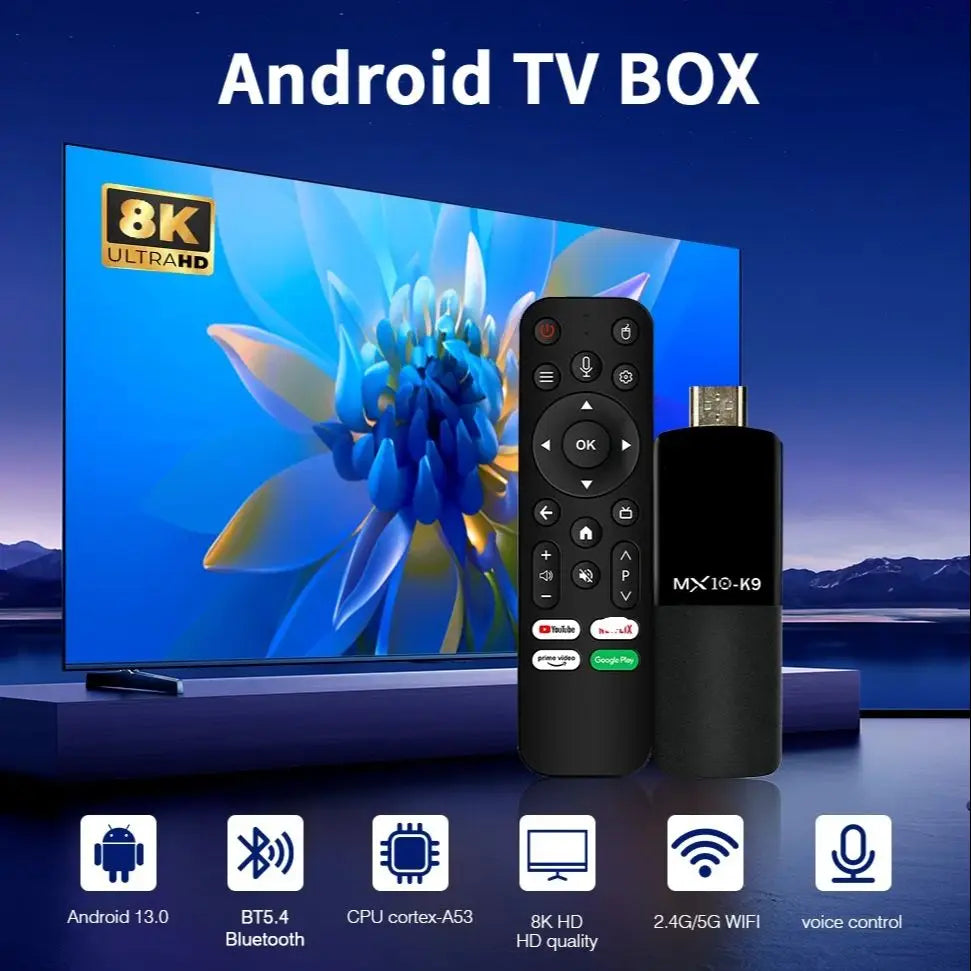 4K Android 13 Streaming TV-Stick mit schnellem Chip