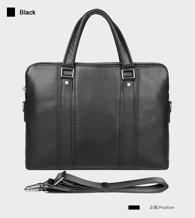 Luxus Leder Aktentasche Herren 15,6 Zoll