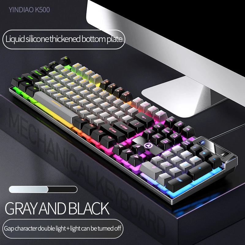 Gaming-Tastatur 104 Tasten RGB Kabel
